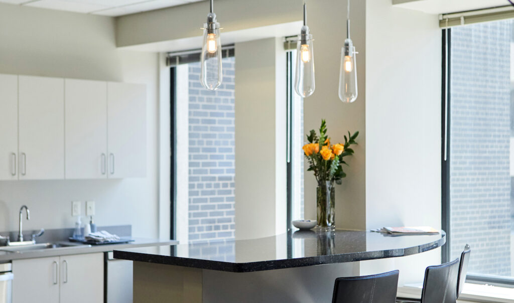 Lighting for a kitchen island
